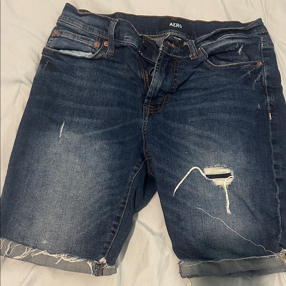 Aeropostale Dark Blue Jean Shorts